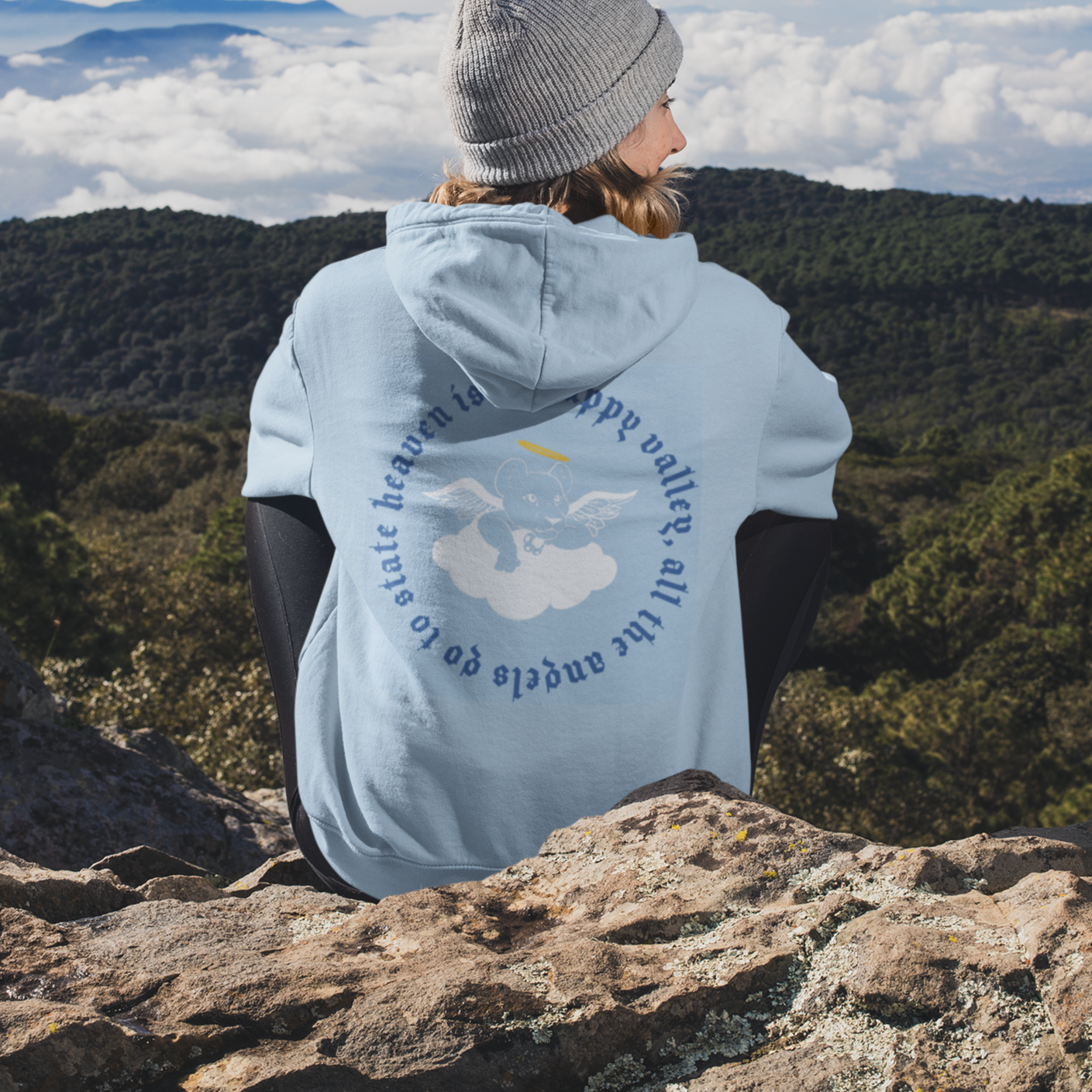 State College Embroidered Hoodie