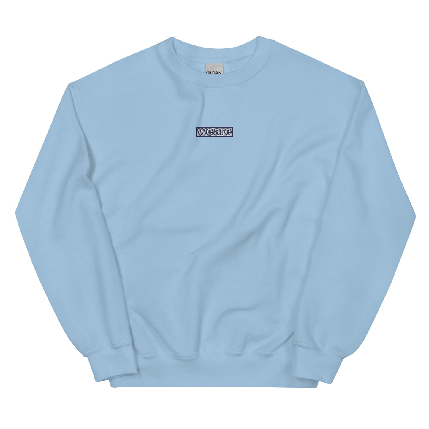 Embroidered Smiley Crewneck