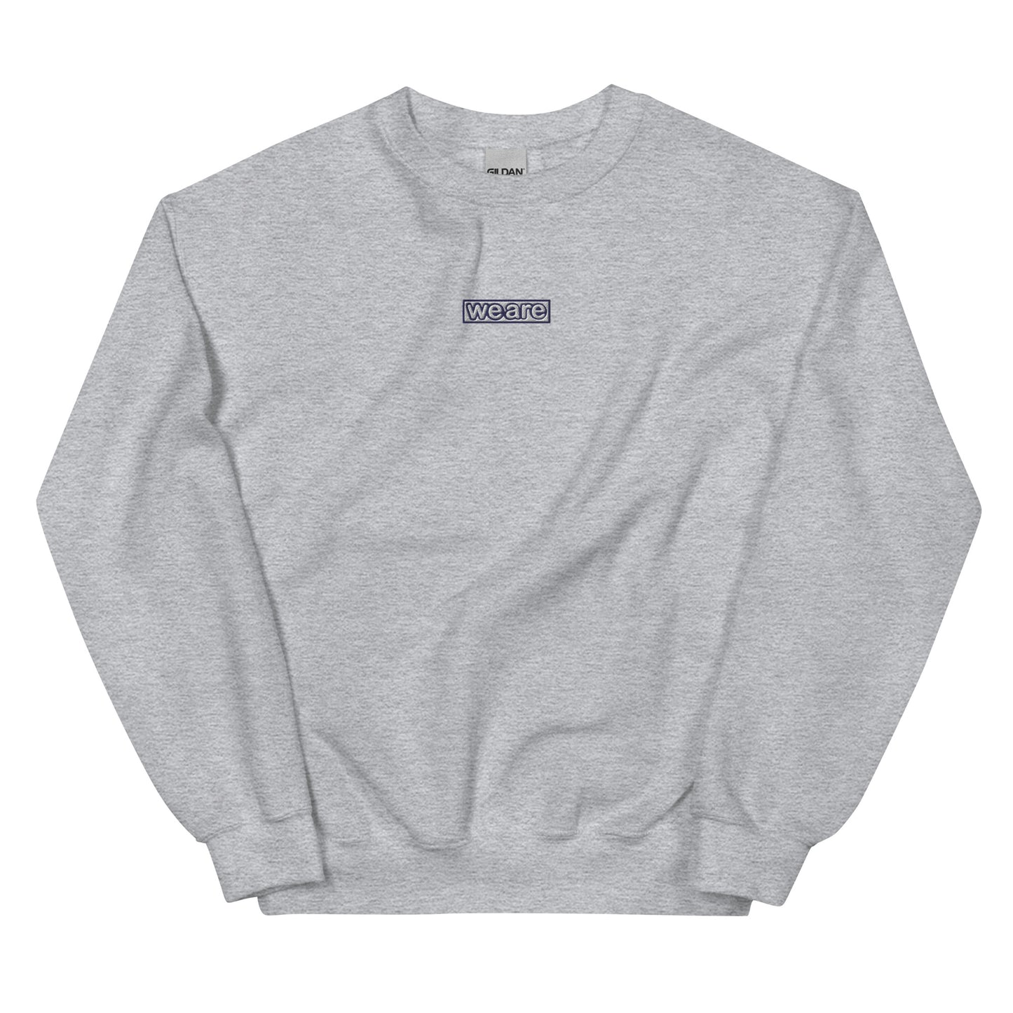 Embroidered Smiley Crewneck