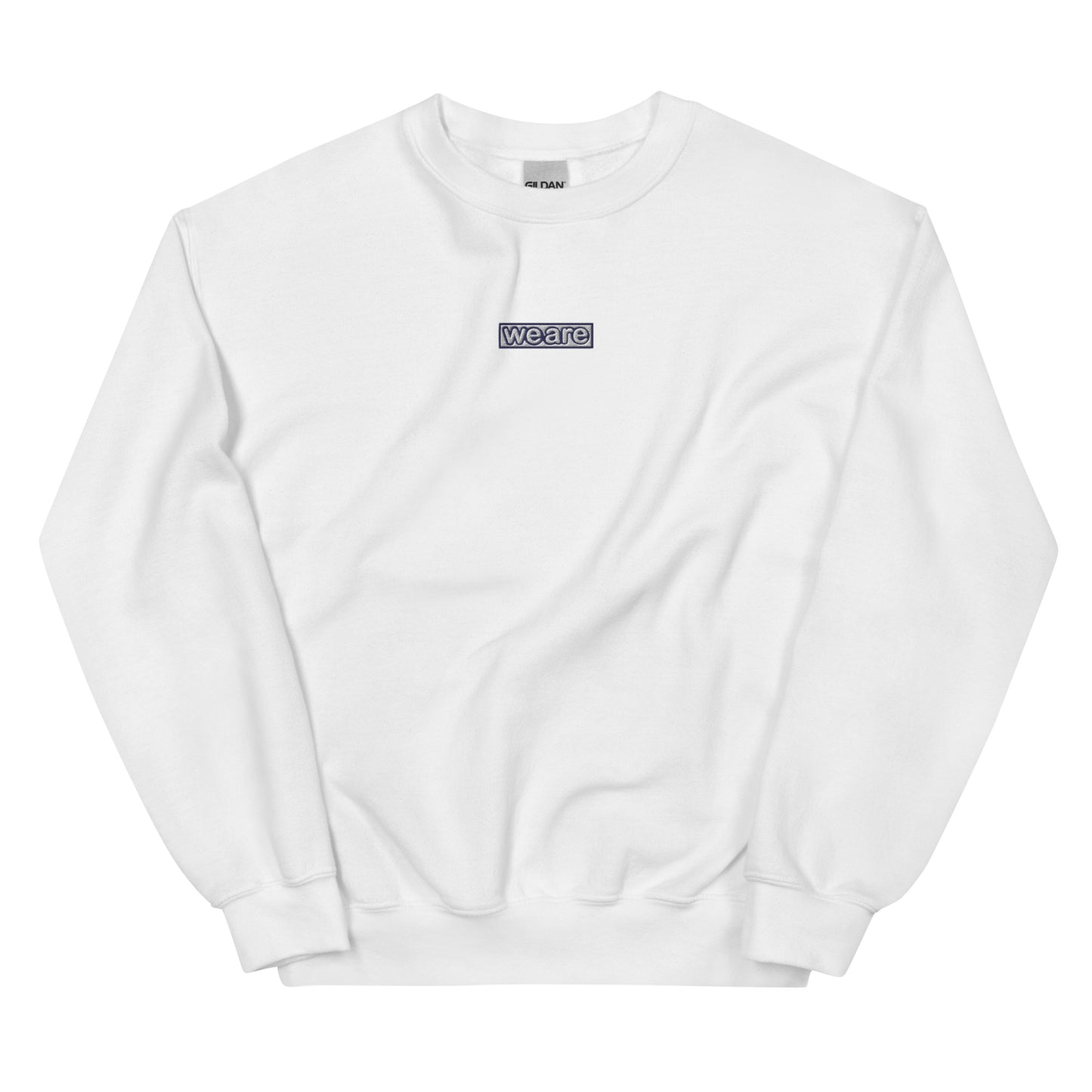Embroidered Smiley Crewneck