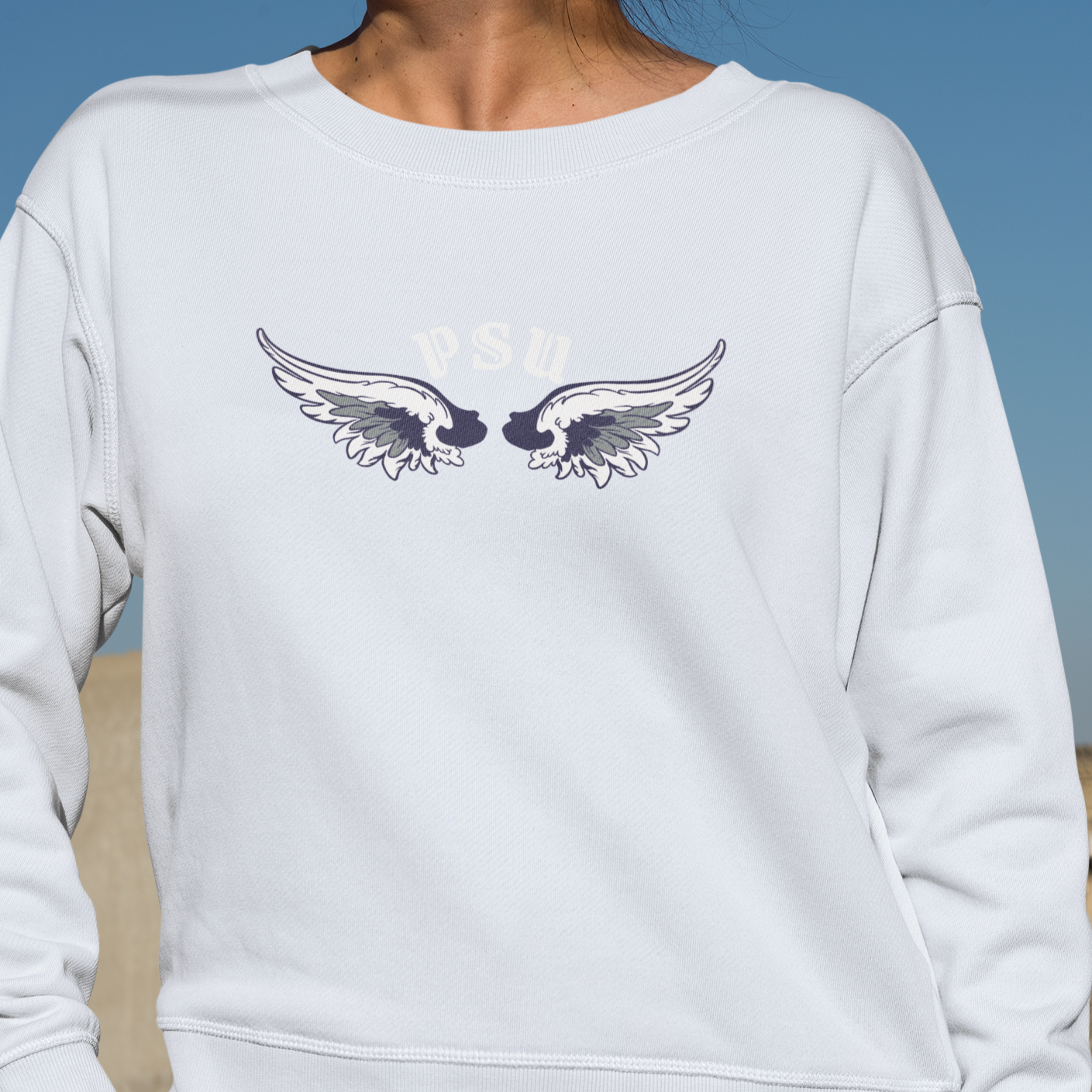 Angels in Happy Valley Embroidered Crew